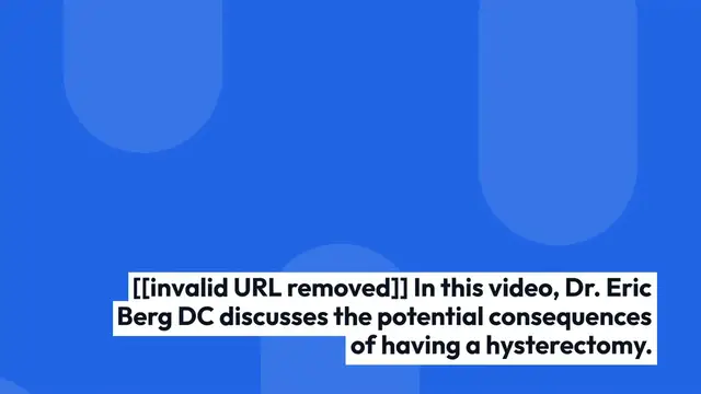 Video thumbnail for Hysterectomy_Risks_and_Alternatives