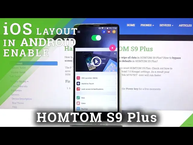 'Video thumbnail for Install and Apply iOS Launcher on Android - HOMTOM S9 Plus'
