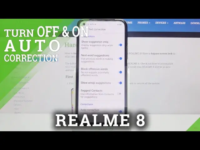 'Video thumbnail for How to Activate Auto Correction on REALME 8 – Correction Settings'
