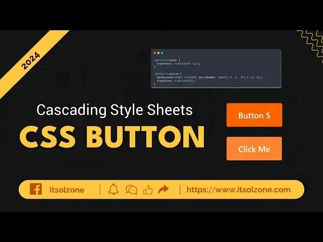 Video thumbnail for Master CSS Buttons | Button 5 | Web Development | UI Design | Responsive Button | ITSolZone