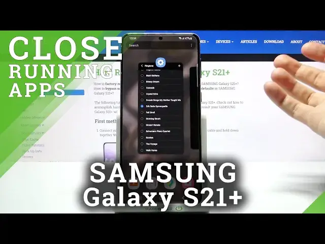 'Video thumbnail for How to Turn Off Running Apps in SAMSUNG Galaxy S21+ - Close Background Apps'