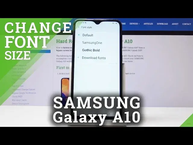'Video thumbnail for How To Change Font Style in SAMSUNG Galaxy A10 - Font Personalization'