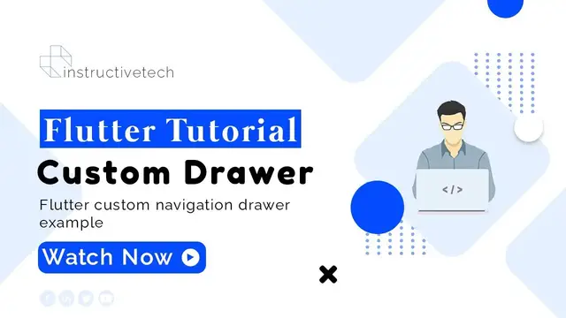 Video thumbnail for Flutter Custom Navigation Drawer example | Flutter for beginners