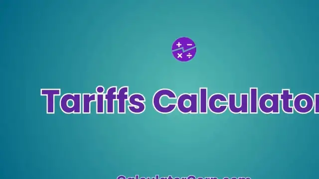 Video thumbnail for Tariffs Calculator