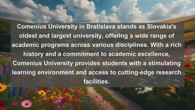 Video thumbnail for Unveiling Academic Excellence: Top 10 Universities in Slovakia