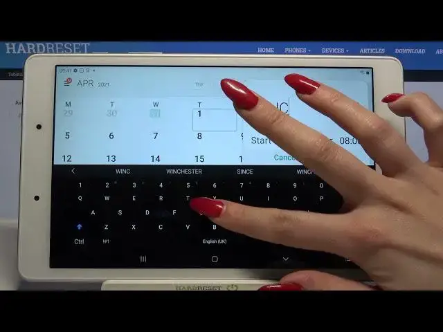 'Video thumbnail for How to Add Event to Calendar in SAMSUNG Galaxy Tab A 8.0 - Use Calendar'