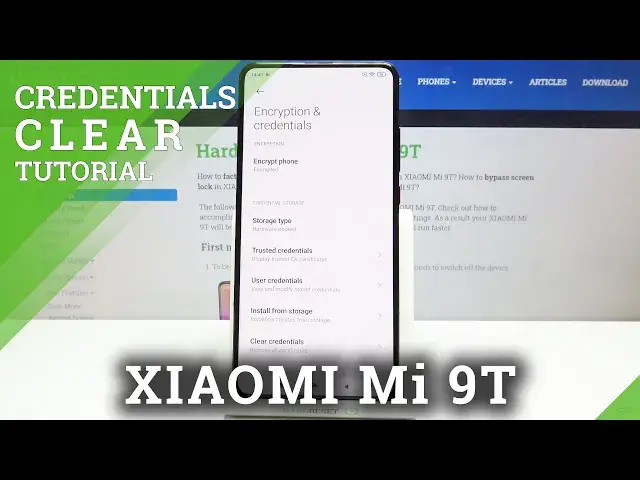 'Video thumbnail for How to Reset Credentials Data in XIAOMI Mi 9T - Remove All Certificates'
