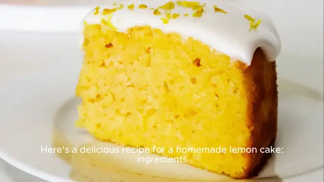 Video thumbnail for Lemon cake recipe