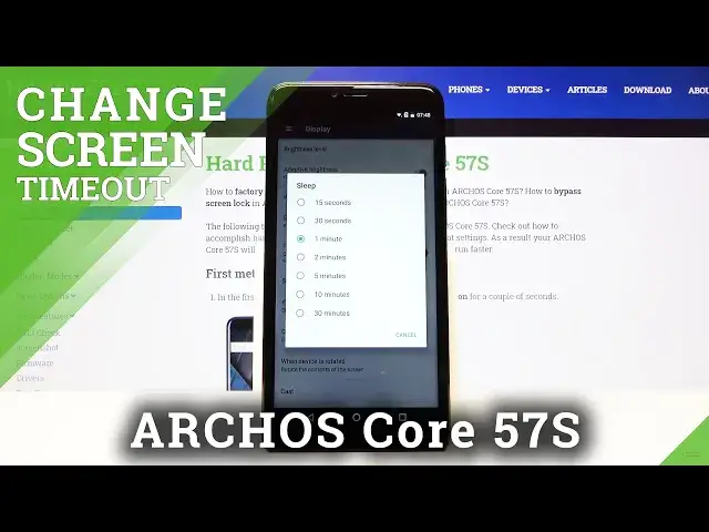 'Video thumbnail for How to Change Screen Timeout on ARCHOS Core 57S – Screen Timeout Settings'