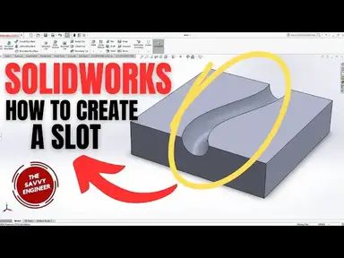 'Video thumbnail for SolidWorks | How to Create a Slot in 2 Minutes'