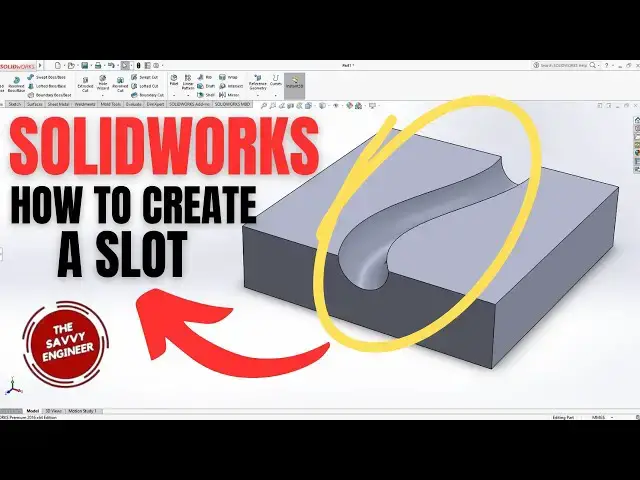 'Video thumbnail for SolidWorks | How to Create a Slot in 2 Minutes'