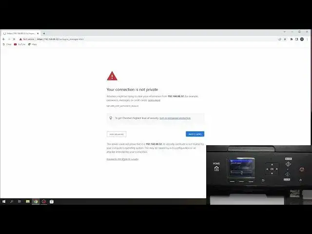 'Video thumbnail for How to get access to the EWS on Canon MG5700 series printer (Pixma 5750)'