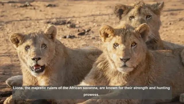 Video thumbnail for 10 Key Facts About Lion Social Behavior