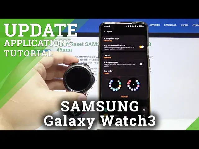 Video thumbnail for How to Update Apps in Samsung Galaxy Watch3 - Latest App Version