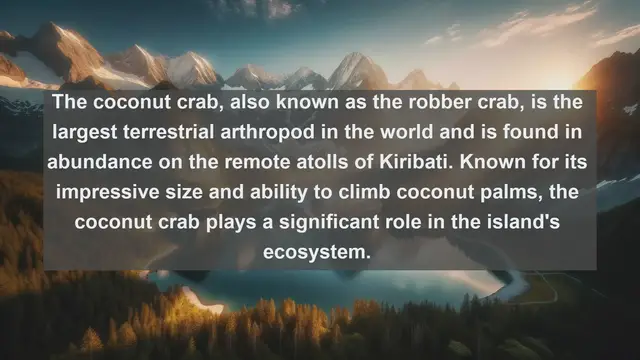 Video thumbnail for Discovering Kiribati's Unique Wildlife: Top 10 Native Animals