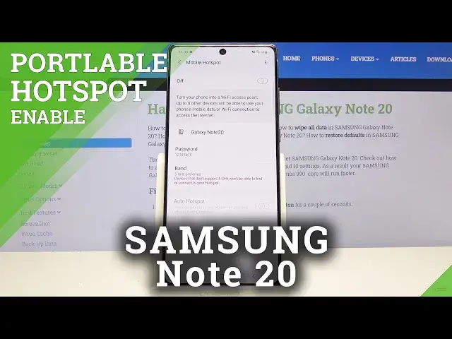 Video thumbnail for How to Enable Portable Hotspot in SAMSUNG Galaxy Note 20 – Network Connection