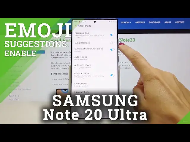 'Video thumbnail for How to Activate Emoji Suggestions in SAMSUNG Galaxy Note 20 Ultra – Show Emoji'