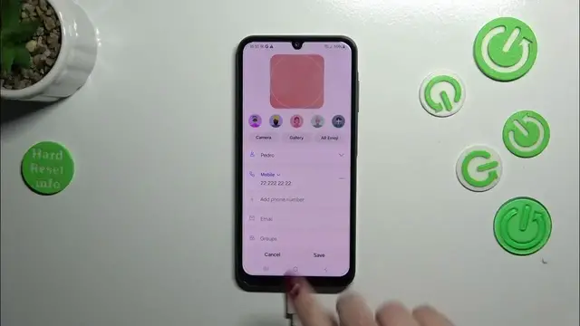'Video thumbnail for How to Add Photo to Contact on SAMSUNG Galaxy A25'
