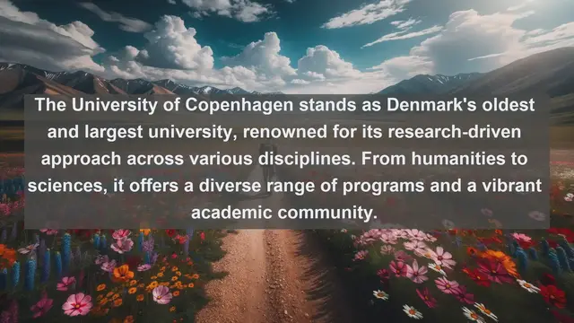 Video thumbnail for Exploring Denmark's Academic Excellence: Top 10 Favorite Universities in Denmark
