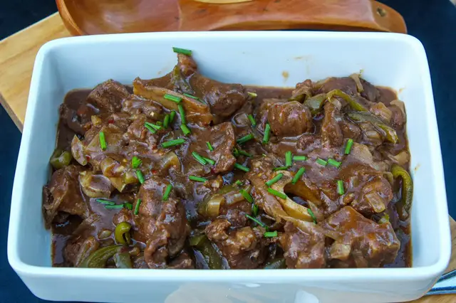 'Video thumbnail for pepper steak recipe'