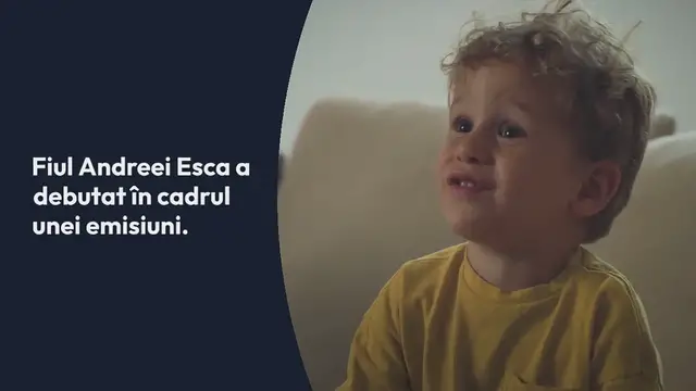 Video thumbnail for Aris Eram a semnat deja contractul cu Antena 1. Fiul Andreei Esca a debutat în cadrul unei emisiuni.