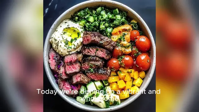 Video thumbnail for Delicious Mediterranean Steak Bowls