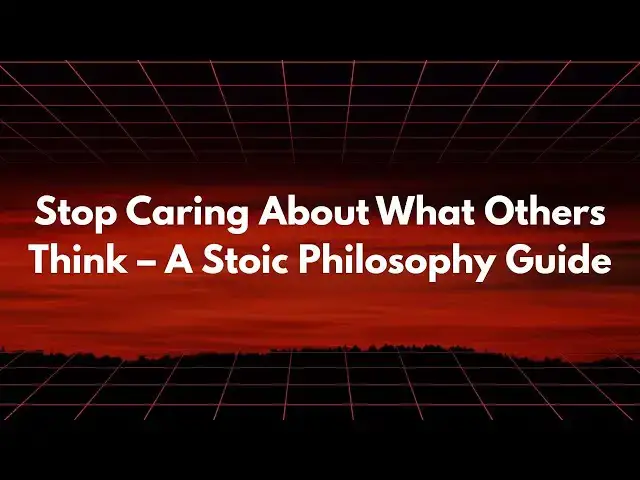 Video thumbnail for How to stop caring about others’ opinions, Stop seeking validation, Confidence and inner peace.
