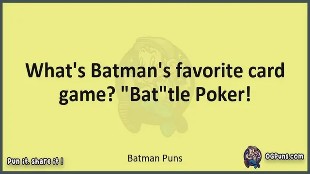 Video thumbnail for Batman - Jokes, Puns, Wordplays, and Laughter