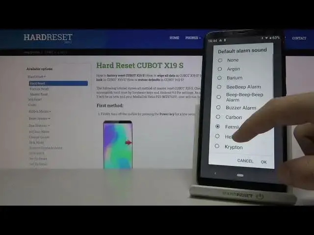 Video thumbnail for Alarm Tones on  CUBOT X19 S – Available Sounds of Alarms
