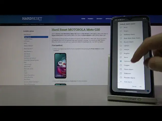 'Video thumbnail for Motorola Moto G30 Default Alarm Sounds Presentation'