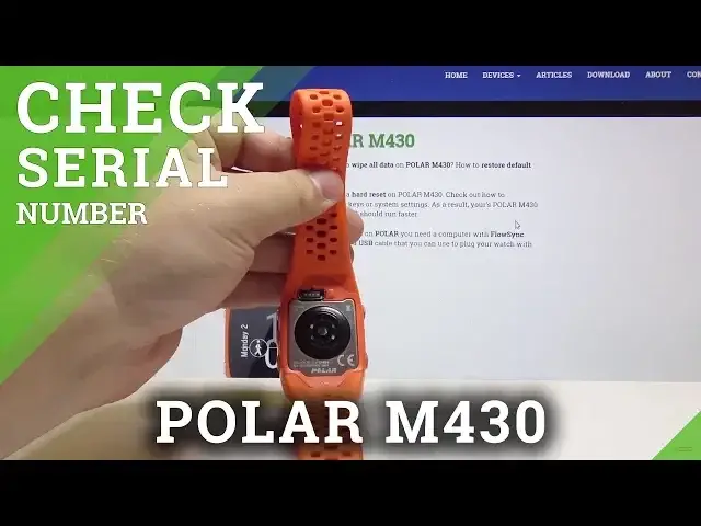'Video thumbnail for How to Find Serial Number in POLAR M430 - Locate Serial Number'