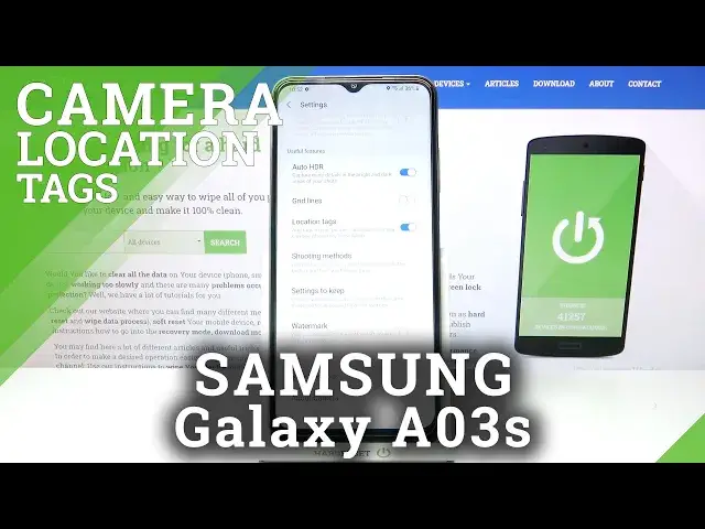 'Video thumbnail for How o Turn On/Turn Off Camera Location Tags in SAMSUNG Galaxy A03s - Geolocalization'