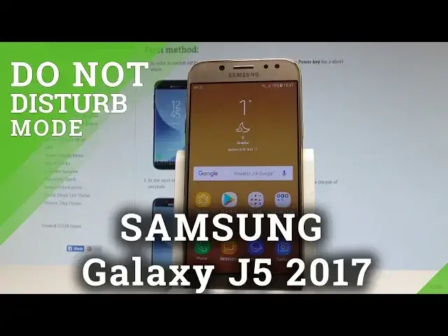 'Video thumbnail for How to Set Up Do Not Disturb in SAMSUNG Galaxy J5 2017 |HardReset.Info'