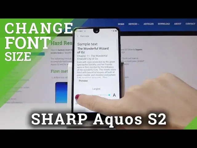 'Video thumbnail for How to Change Font Size in SHARP Aquos S2 - Font Size & Style'