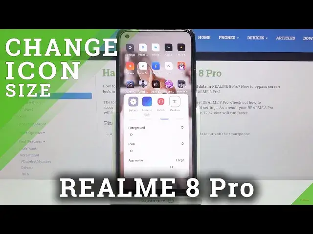 'Video thumbnail for How to Change Icon Size in REALME 8 Pro – Icon Options'