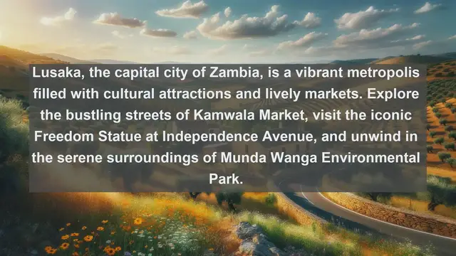 Video thumbnail for Explore Zambia's Hidden Treasures: Top 10 Most Beautiful Cities to Visit