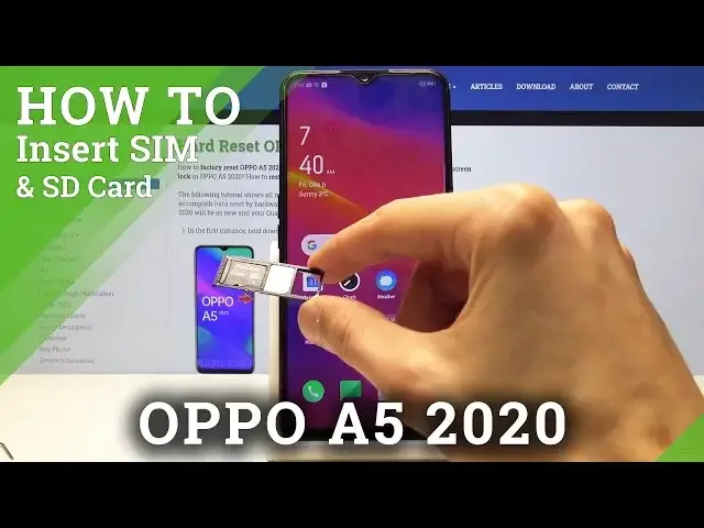 Video thumbnail for How to Insert Nano SIM & Micro SD Card in OPPO A5 2020 – SIM & SD Installation