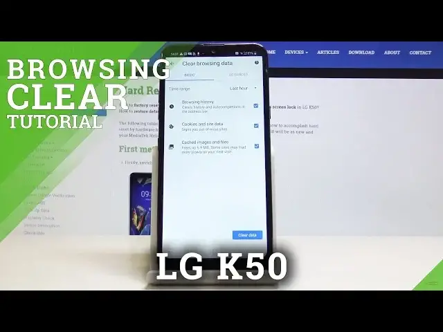 Video thumbnail for How to Wipe Browsing Data in LG K50 - Clear Browser History & Cookies