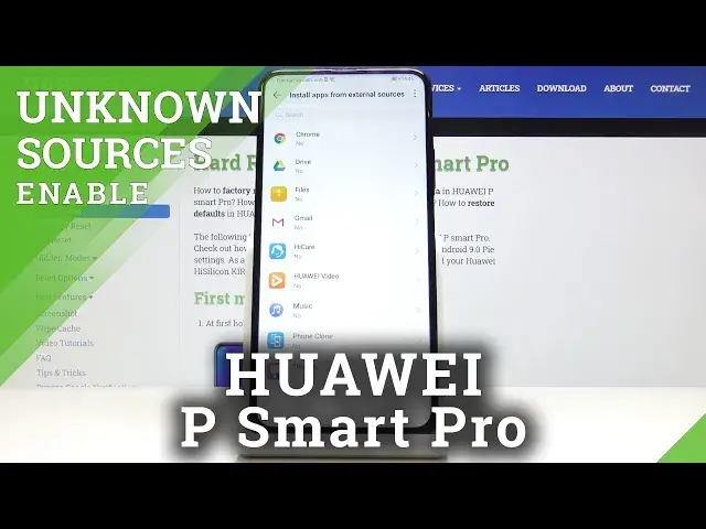 'Video thumbnail for How to Activate Unknown Sources in HUAWEI P Smart Pro – Install Apps'