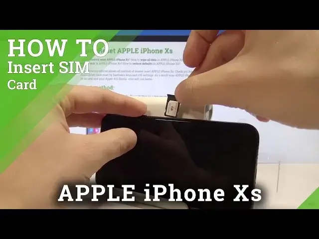 Video thumbnail for How to Insert Nano SIM in iPhone Xs - Open SIM Slot in iPhone Xs