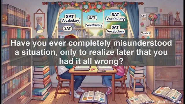 Video thumbnail for 5000 Must Know SAT Vocabulary - Misapprehend: Boost Your SAT Vocabulary