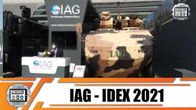 'Video thumbnail for IDEX 2021 IAG unveils new Rila 8x8 Infantry Fighting Vehicle Rila Xtreme MRAP anti-riot water cannon'