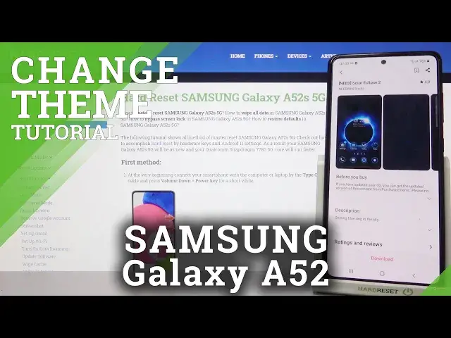 'Video thumbnail for How to Find All Default Themes in SAMSUNG Galaxy A52 - Display Settings'