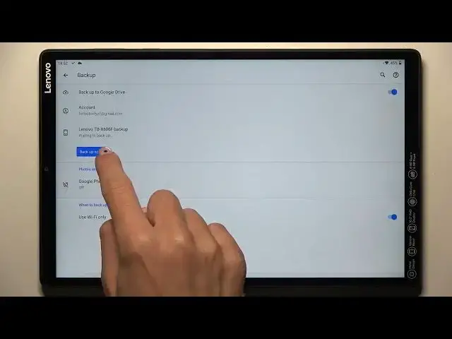 'Video thumbnail for LENOVO TAB M10+ Google Backup'
