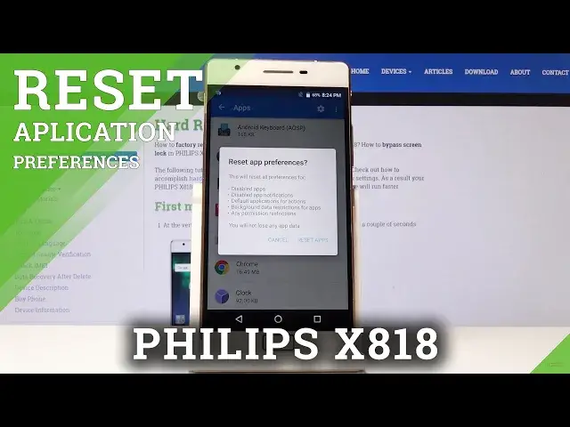 'Video thumbnail for How to Reset App Preferences on PHILIPS X818 - Applications Settings'