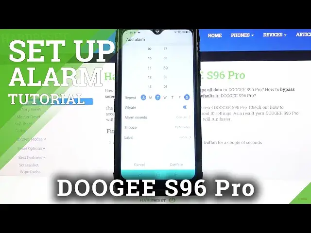 'Video thumbnail for How to Set Up Alarm Clock in DOOGEE S96 Pro – Alarm Clock Settings'