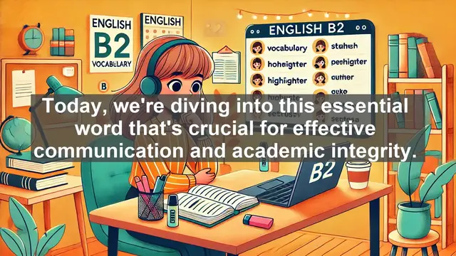 Video thumbnail for 1500 Must Know CEFR B2 Vocabulary - Understanding 'Cite': Boost Your Communication and Writing Skills