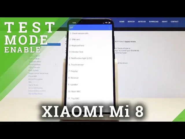 'Video thumbnail for How to Open Test Mode on XIAOMI Mi 8 - CIT Menu / Mi Hardware Test'