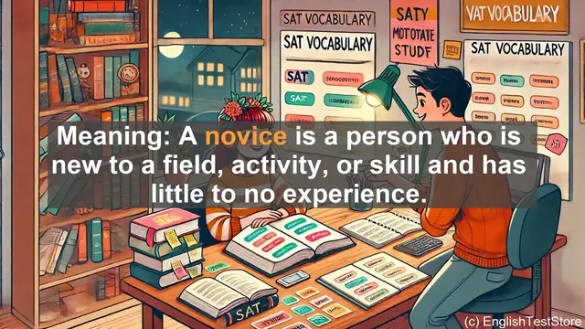 Video thumbnail for 5000 Must Know SAT Vocabulary - What Does 'Novice' Mean? A Beginner's Guide to the Word