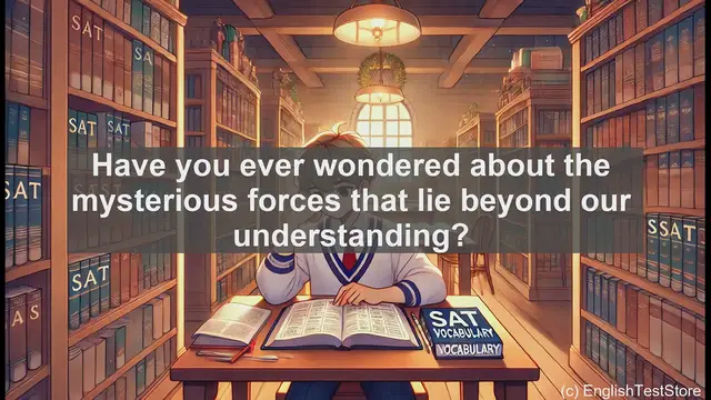Video thumbnail for 5000 Must Know SAT Vocabulary - Occult: Unveiling the Hidden and Mysterious